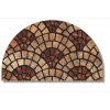 Semi-circular anti-slip foot MATS, rubber flocked printed floor MATS, door MATS for entering and leaving the house Specification image